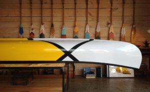 Abitibi and Co. canoes with Norquay Co. paddles