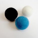felted wool balls 3 pack