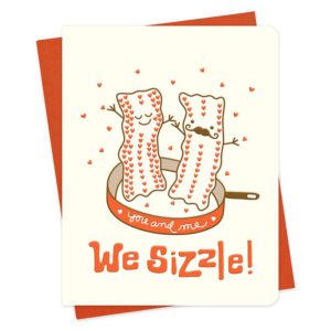 we sizzle bacon letterpress