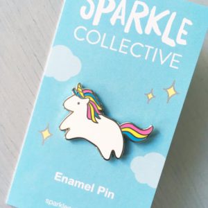 Baby Unicorn Pin on paper backing