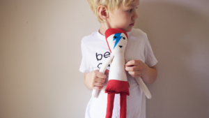 Olly Olly David Bowie doll banner