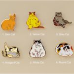 Carefree Cats enamel pin collection