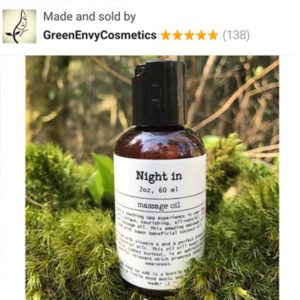 Night In massage oil by GreenEnvyCosmetics
