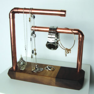 copper pipe double display stand